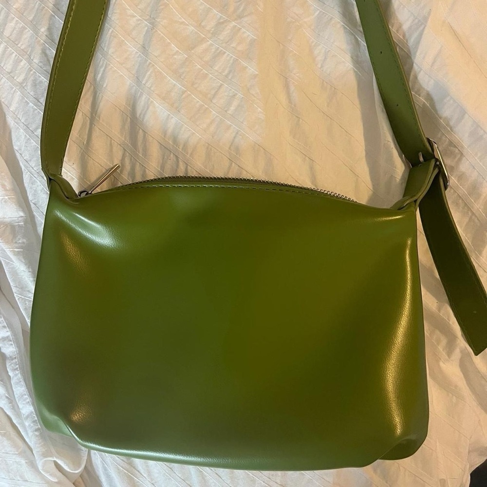 Green Leather Shoulder Bag